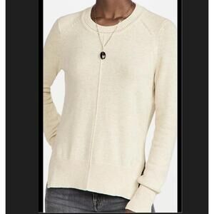 ISABEL MARANT cotton wool beige oatmeal crewneck sweater sz 6/38